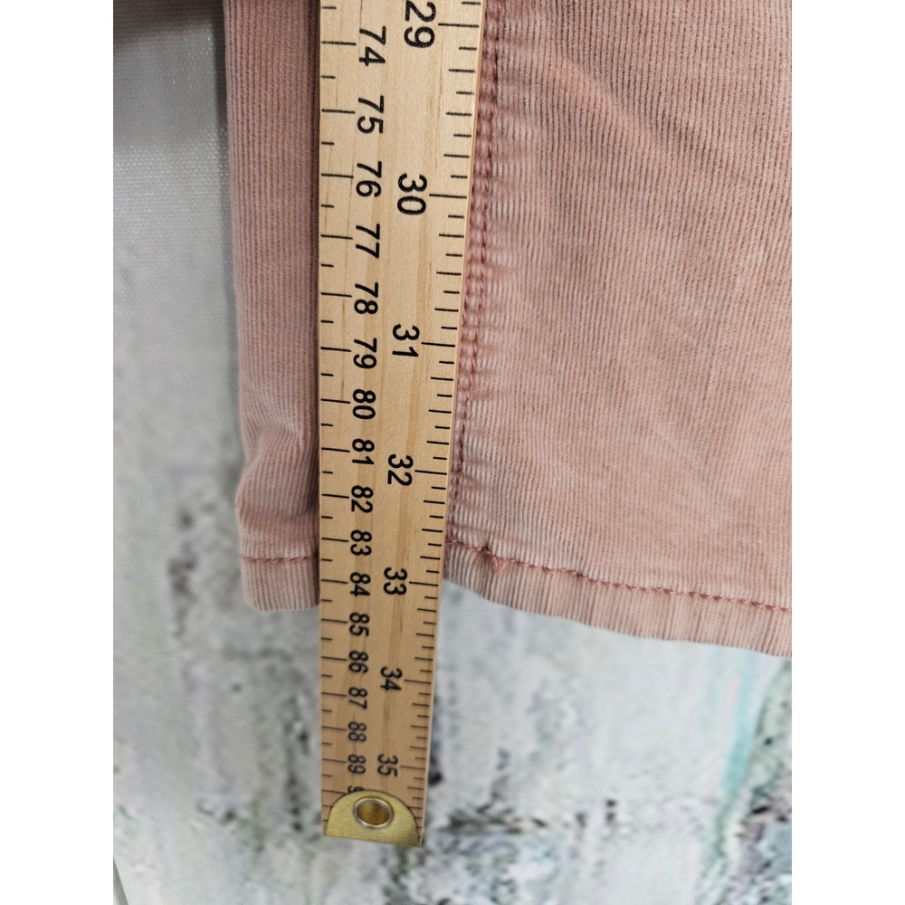 Free People Dusty Rose Corduroy Pull On Flare Pants High Rise Mauve 29 OB475769 - Picture 8 of 9